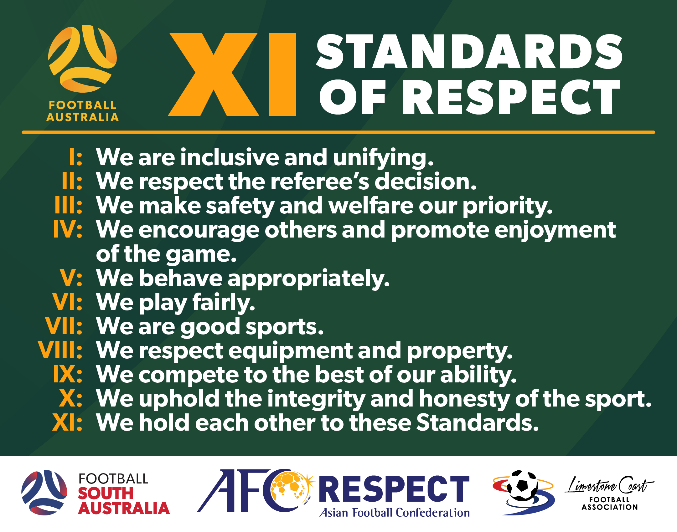 Standards of Respect post